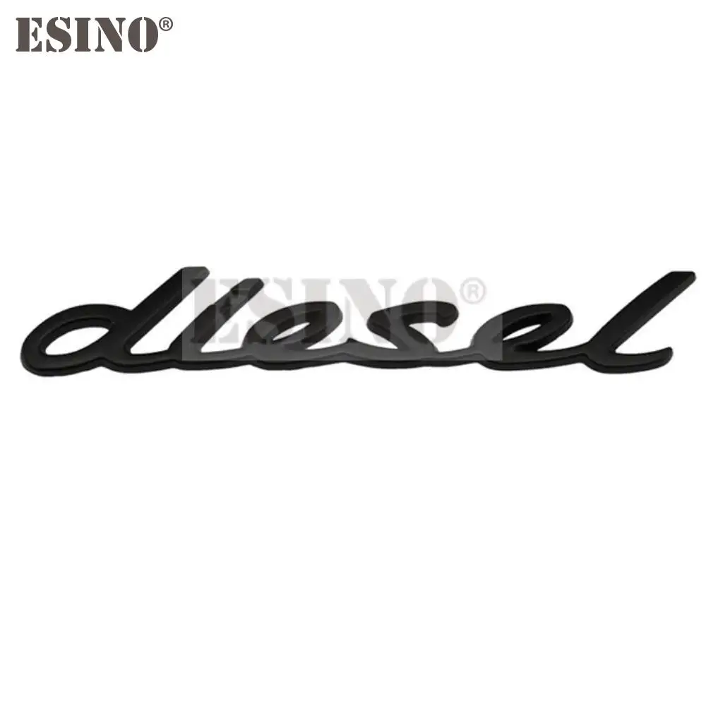Car Styling 3D Diesel Metal Chrome Zinc Alloy Emblem Logo Car Badge Body Trunk Fender Adhensive Emblem Auto Accessory