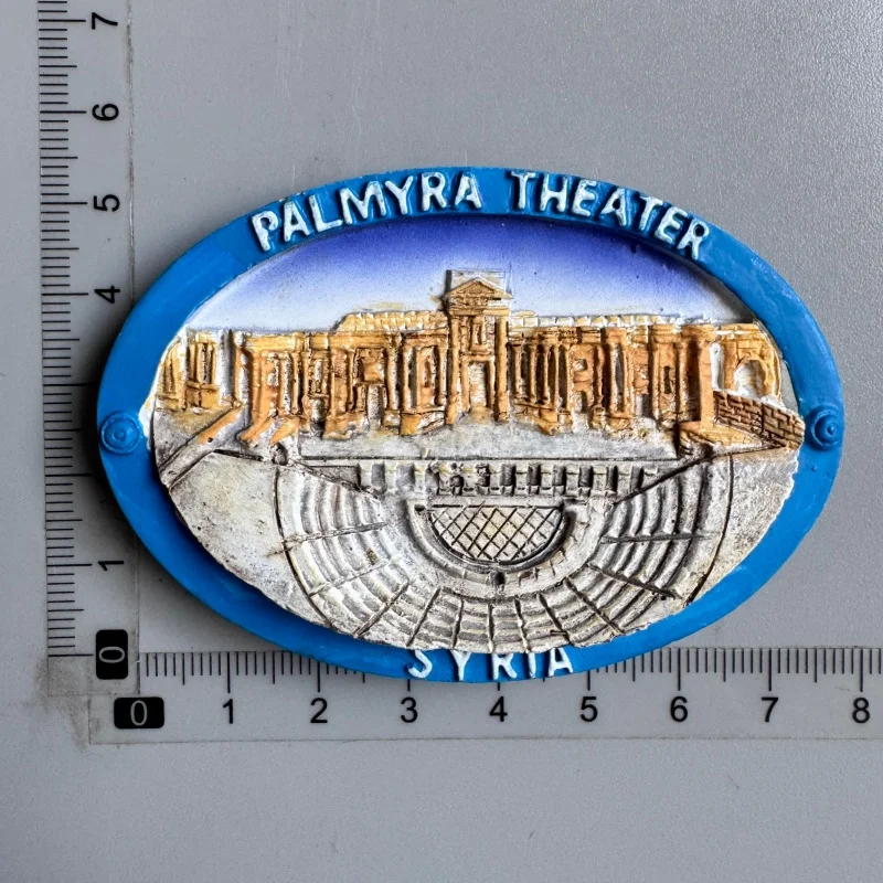 Azerbaijan Fridge Magnets Tourist Souvenir BAKU 3D Resin Magnets Armenia Jordan Collection Travel Gift Home Refrigerators Decor