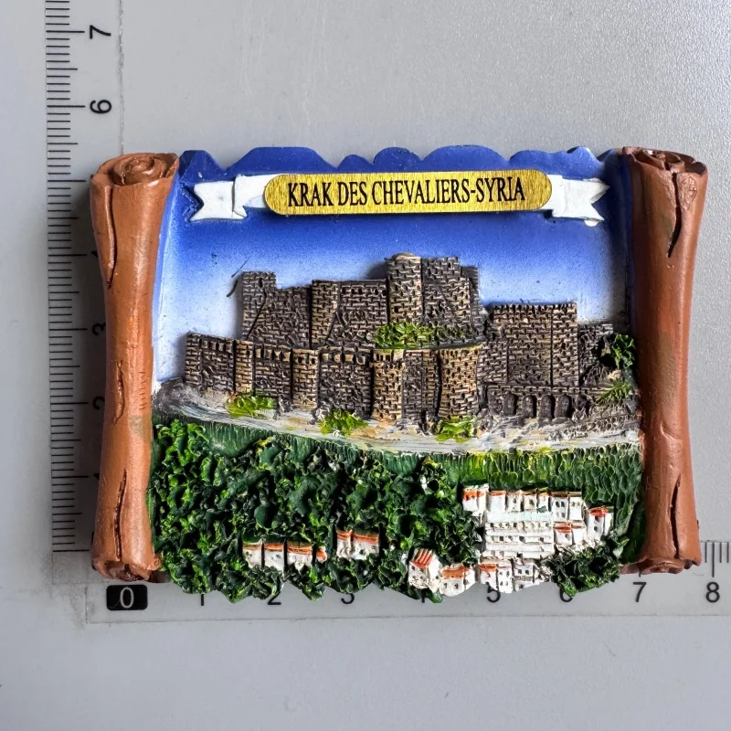 Azerbaijan Fridge Magnets Tourist Souvenir BAKU 3D Resin Magnets Armenia Jordan Collection Travel Gift Home Refrigerators Decor