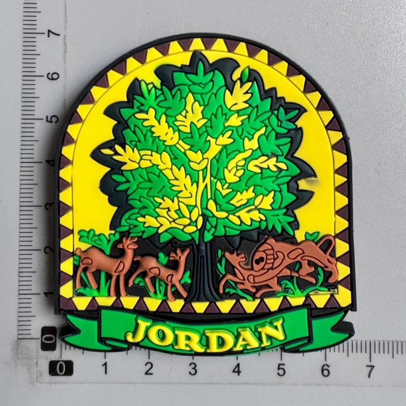 Azerbaijan Fridge Magnets Tourist Souvenir BAKU 3D Resin Magnets Armenia Jordan Collection Travel Gift Home Refrigerators Decor