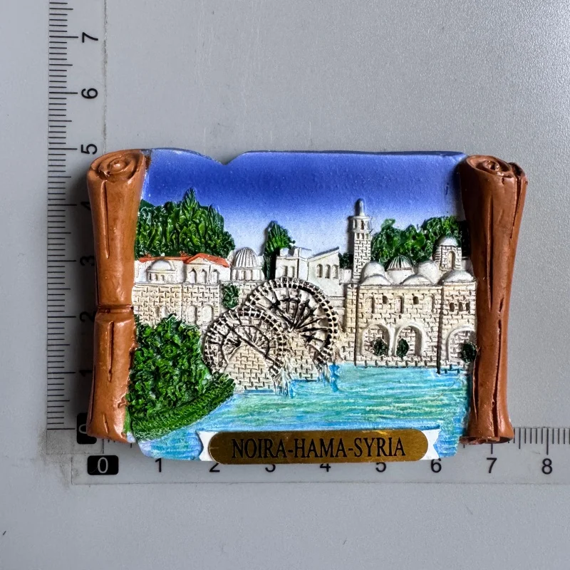 Azerbaijan Fridge Magnets Tourist Souvenir BAKU 3D Resin Magnets Armenia Jordan Collection Travel Gift Home Refrigerators Decor