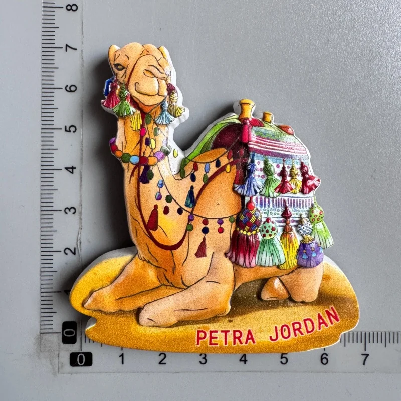 Azerbaijan Fridge Magnets Tourist Souvenir BAKU 3D Resin Magnets Armenia Jordan Collection Travel Gift Home Refrigerators Decor