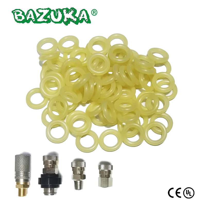 High Strength Polyurethane Orings O-ring for 8mm Quick Disconnect 90 Duro, Diving, Mountaineering, Firefighting, Paintball