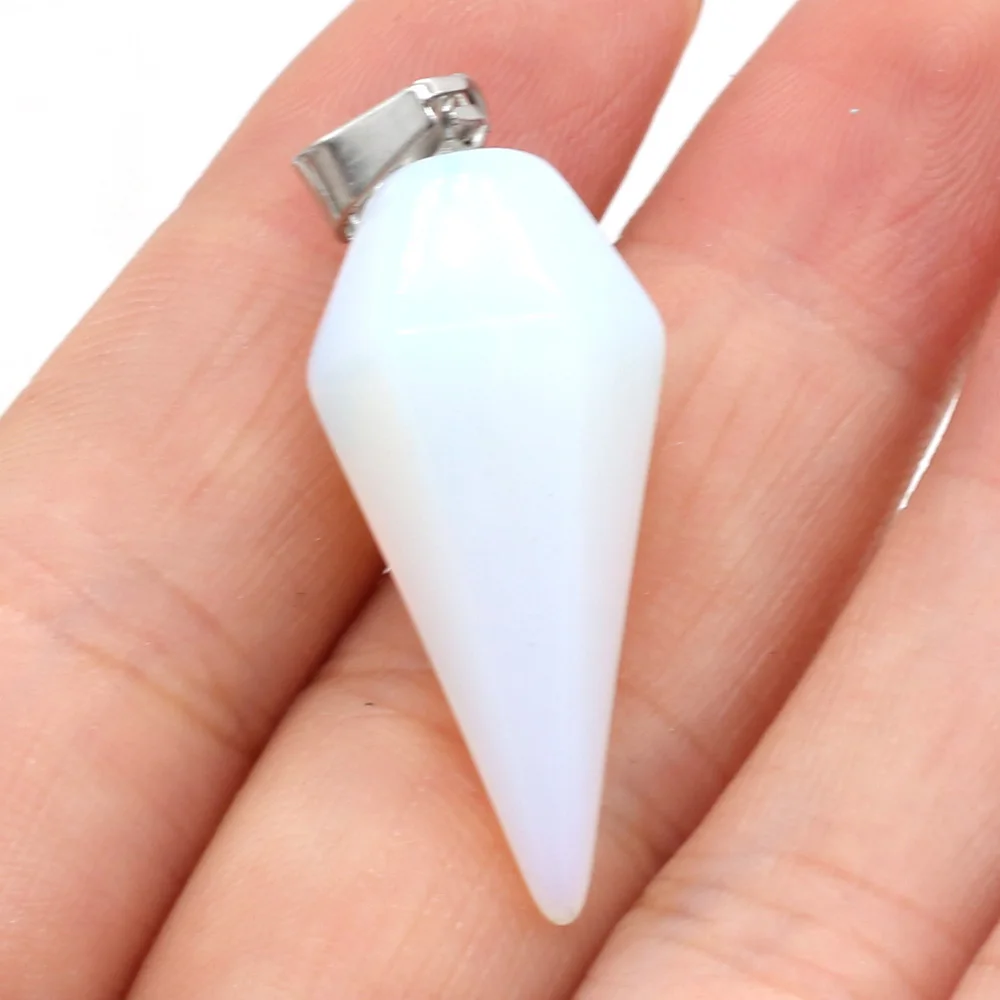 Natural Stone Crystal Agates Pendant Charms Turquoises Healing Reiki Pendants for Women Jewelry Making DIY Charm Necklace Gift