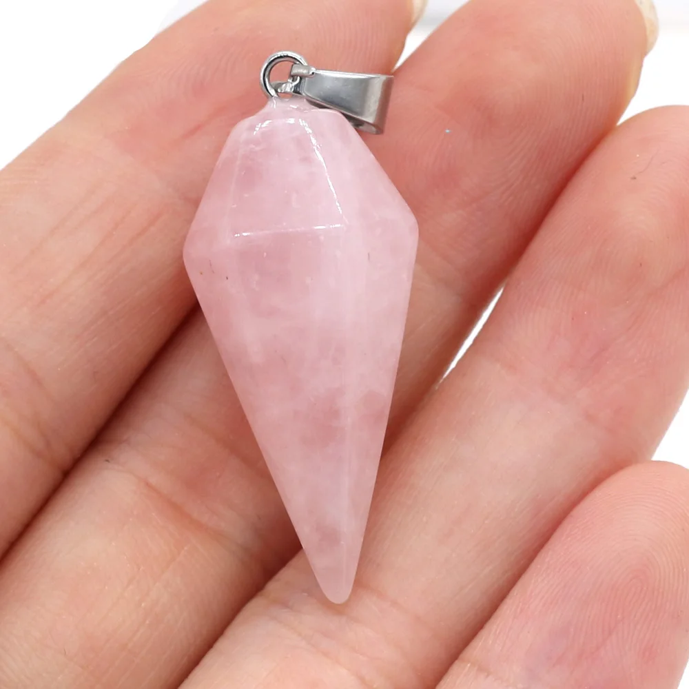 Natural Stone Crystal Agates Pendant Charms Turquoises Healing Reiki Pendants for Women Jewelry Making DIY Charm Necklace Gift