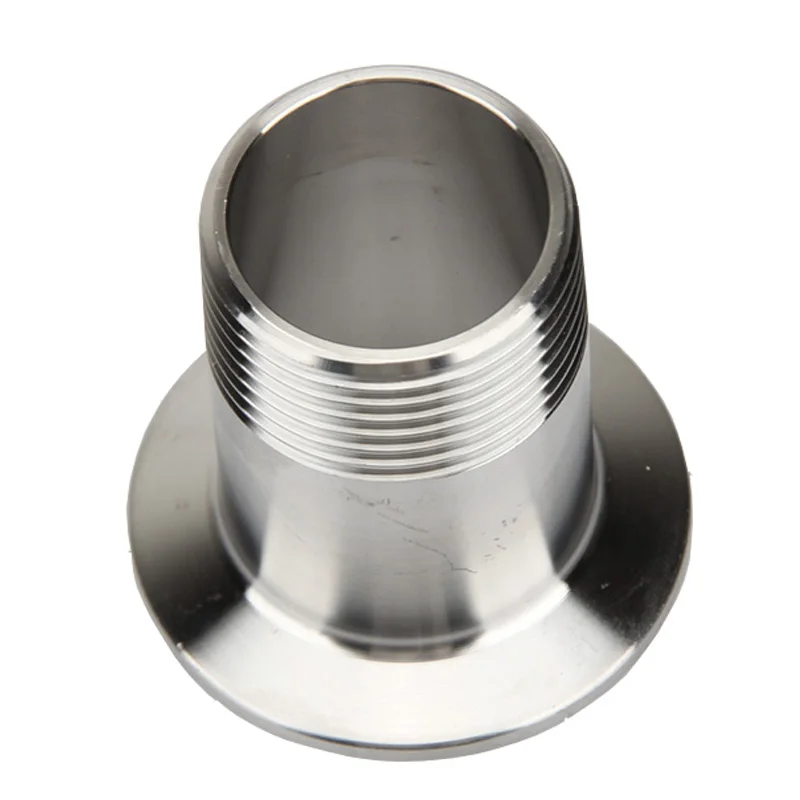 304 Stainless Sanitary Male Thread Pipe Adapter Coupler 3/8' 1/2' 3/4' 1' BSP 1.5' 2' Tri Clamp Ferrule 50.5mm Household