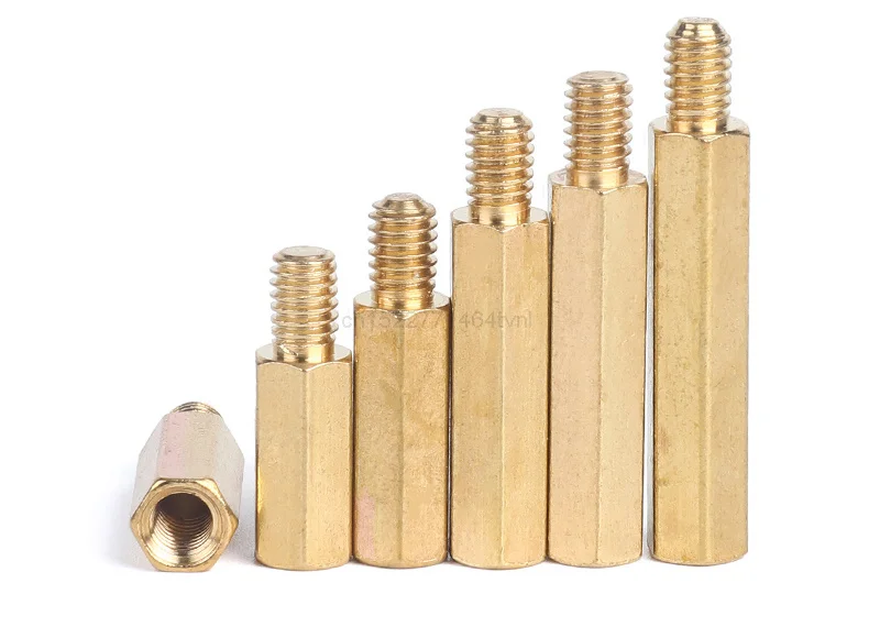 M2M2.5M3M4M5HexagonalCopperStandoffforPCBCircuitBoardsandComputerMotherboardsThreadedSupportPillarsScrewBolt