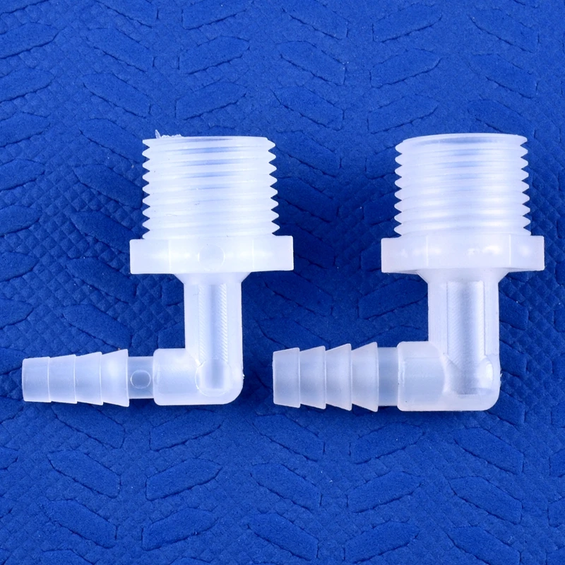 5~200pcs G1/2 Male Thread To 6.4~19.5mm PP Pagoda Elbow Connector Aquarium Tank Air Pump Adapter Irrigation Water Hose Joint