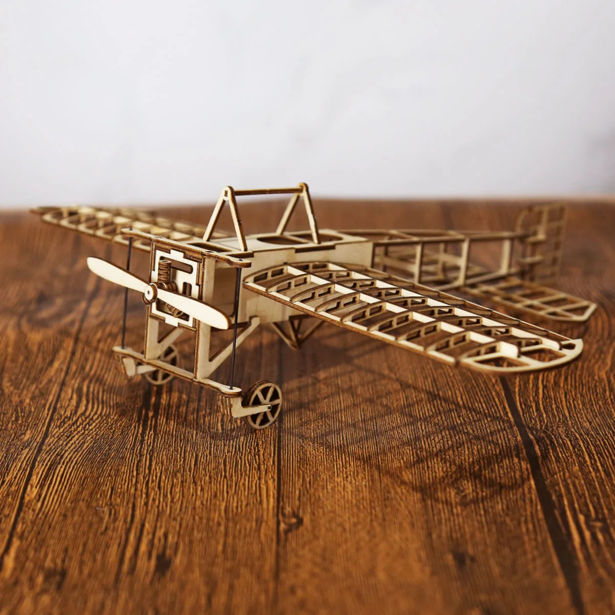 1:72 DIY Wooden Breriot Aircraft Puzzles Drawing Toys for Adult Teens Building Blocks Construction Model Set 3D Retro Plane Gift