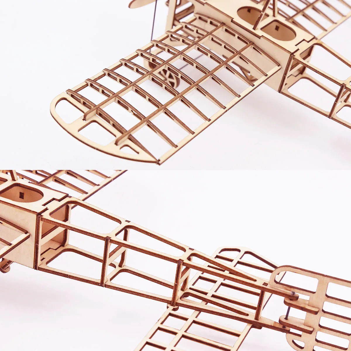 1:72 DIY Wooden Breriot Aircraft Puzzles Drawing Toys for Adult Teens Building Blocks Construction Model Set 3D Retro Plane Gift
