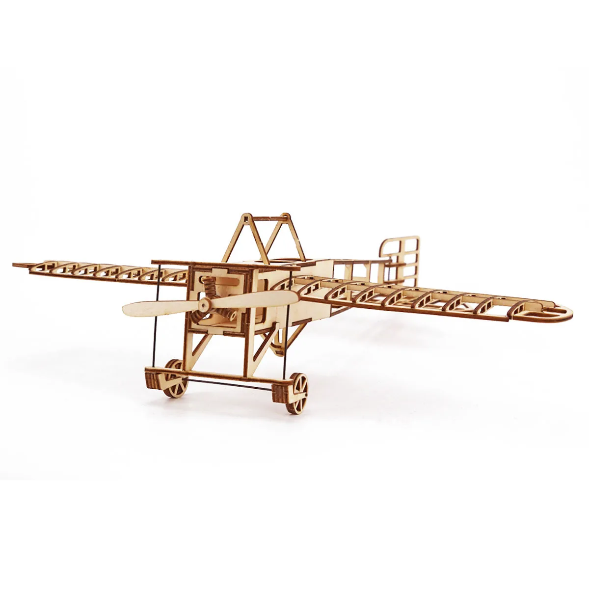 1:72 DIY Wooden Breriot Aircraft Puzzles Drawing Toys for Adult Teens Building Blocks Construction Model Set 3D Retro Plane Gift