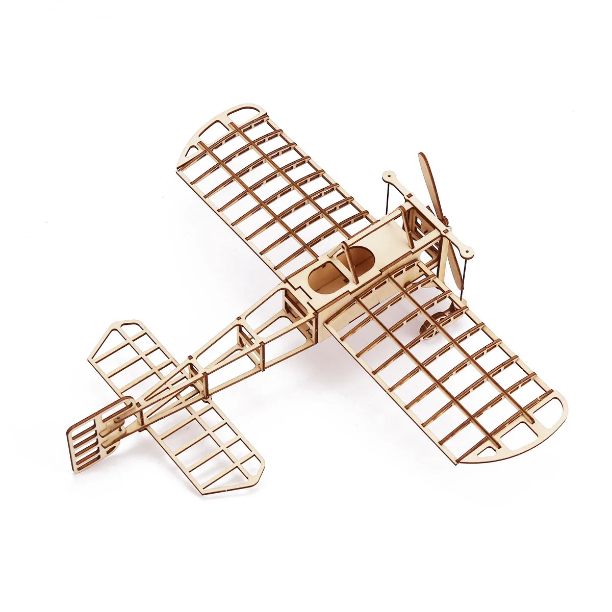 1:72 DIY Wooden Breriot Aircraft Puzzles Drawing Toys for Adult Teens Building Blocks Construction Model Set 3D Retro Plane Gift