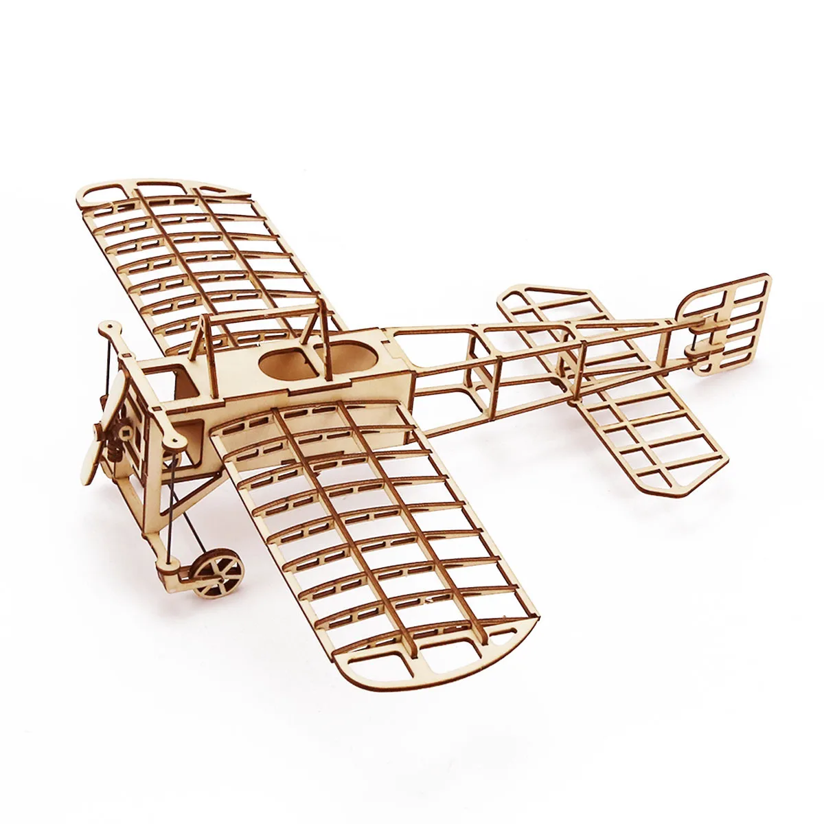 1:72 DIY Wooden Breriot Aircraft Puzzles Drawing Toys for Adult Teens Building Blocks Construction Model Set 3D Retro Plane Gift