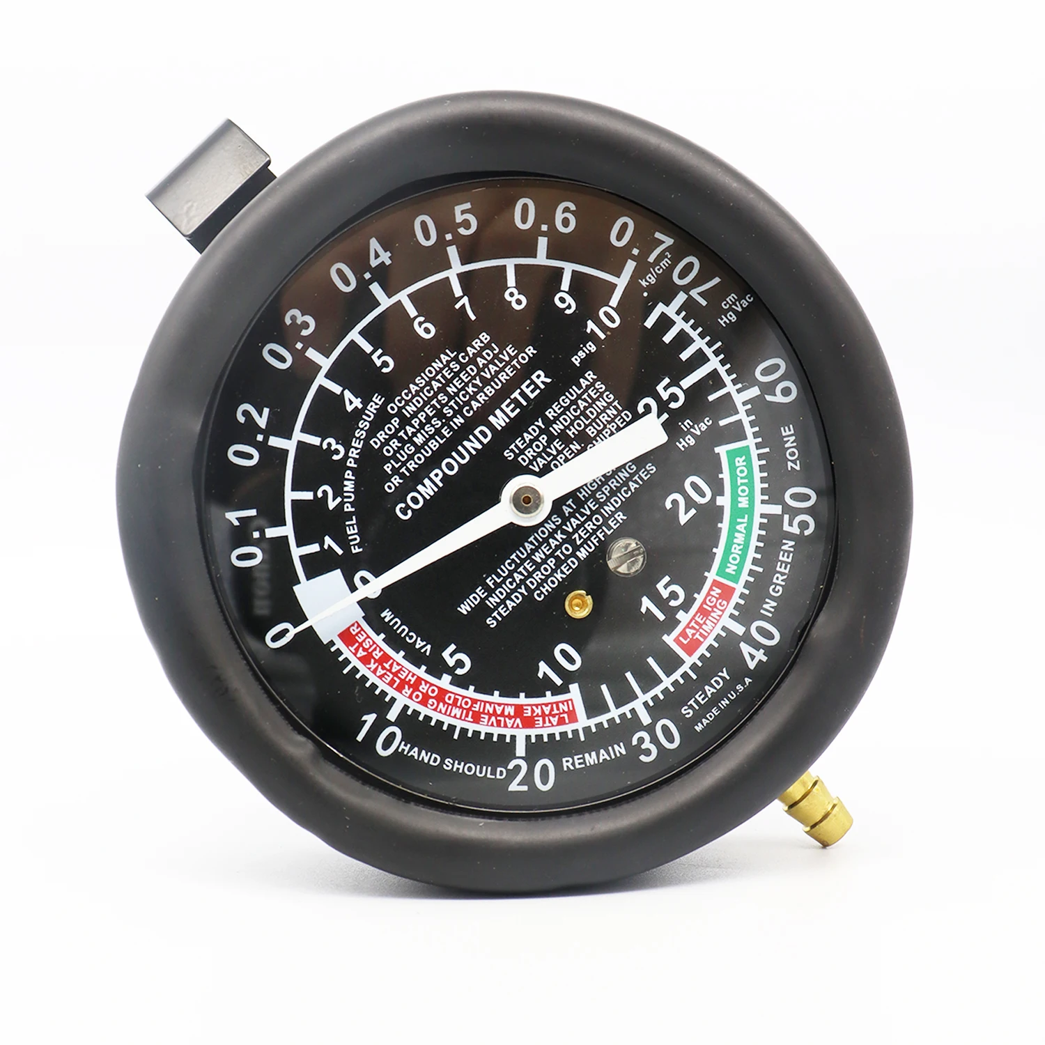 Fuel Pump and Vacuum Tester Gauge, Carburetor Pressure Tester Automotive Vacuum Gauge - Carburetor Pressure Diagnostics