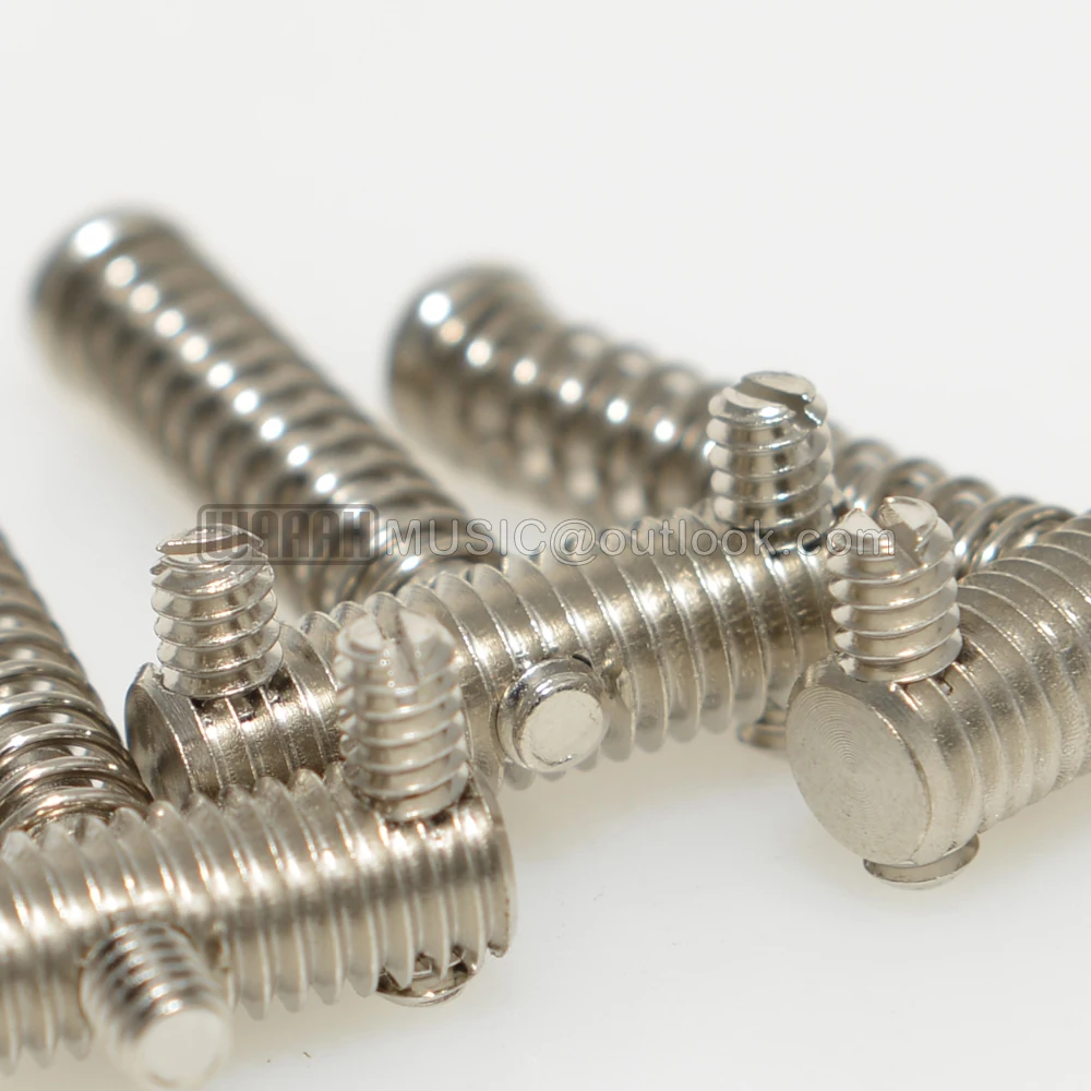 3 Pieces A Set Screws Thread Brass Chrome Material Saddle 60's TL 58 TLcaster Style for Tl Electric Guitar Bridge Replacement