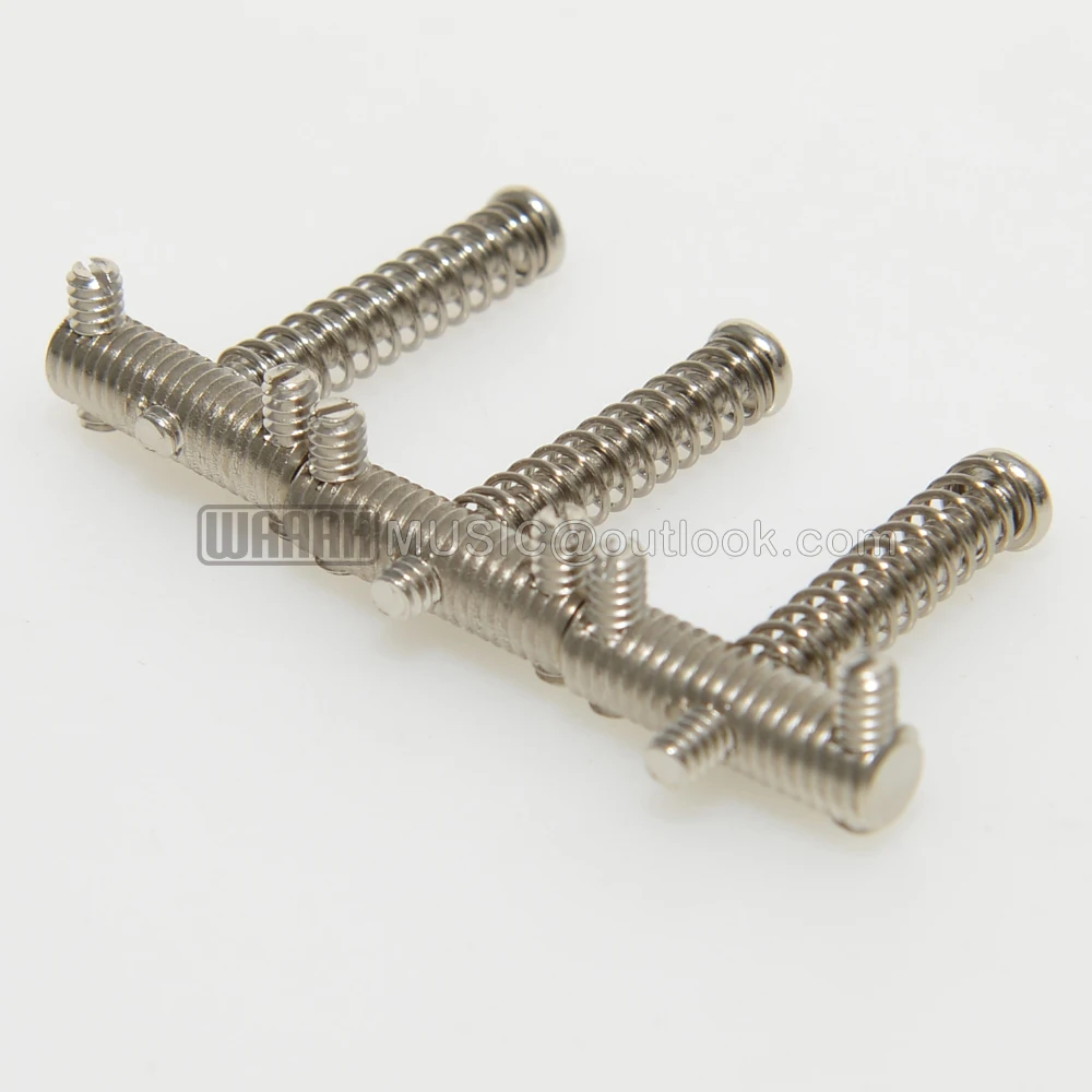 3 Pieces A Set Screws Thread Brass Chrome Material Saddle 60's TL 58 TLcaster Style for Tl Electric Guitar Bridge Replacement
