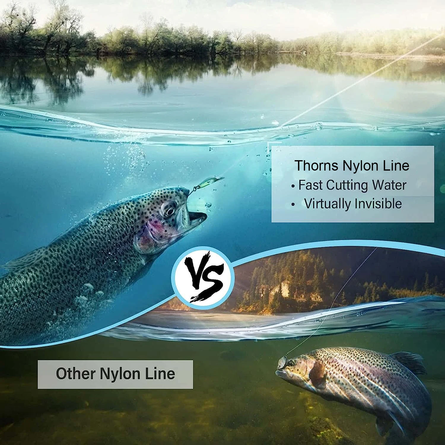 ThornsLine 1000M Nylon Fishing Line Super Strong Fluorocarbon Japan Monofilament 500M Nylon Fishing Line 3000M saltwater Pesca