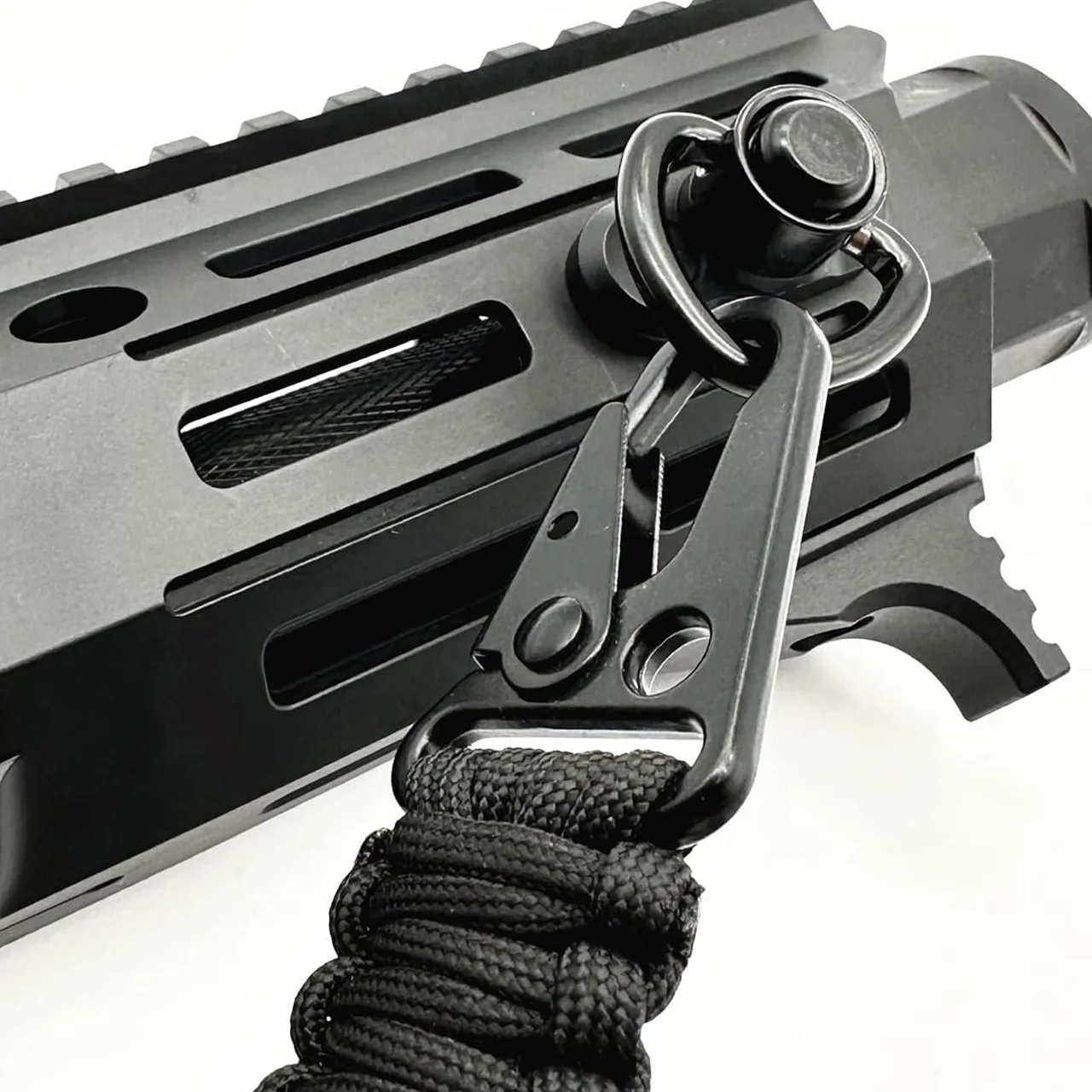 2PCS Rifle Push Button QD Release Sling Swivel Mount Ring with a Sling Swivel Mount Rifle Hunting Accessories