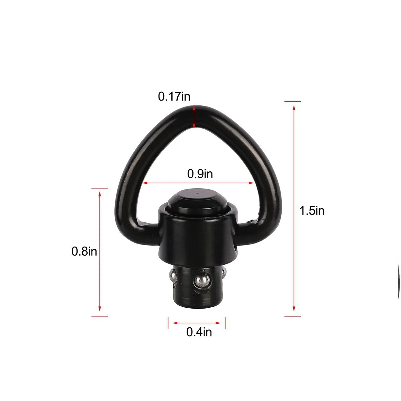 2PCS Rifle Push Button QD Release Sling Swivel Mount Ring with a Sling Swivel Mount Rifle Hunting Accessories