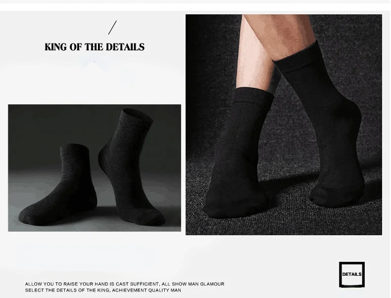 5/10 Pairs High Quality Men‘s Socks Cotton Casual Business Middle Black Breathable Male Crew Socks Dress Gifts Socks Size 38-44