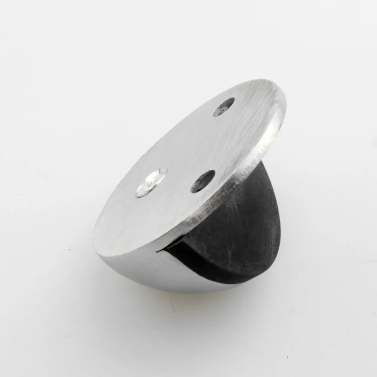 Door Stops Stainless Steel Rubber Magnetic Door Stopper Non Punching Sticker Hidden Door Holders Floor Mounted Nail-free