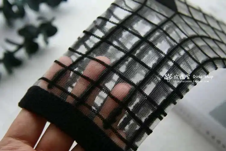 5 Pairs Women Ladies Socks Fashion Sheer Mesh Glass Silk Socks Ultrathin Transparent Crystal Lace Fabulous Elastic Summer Ankle