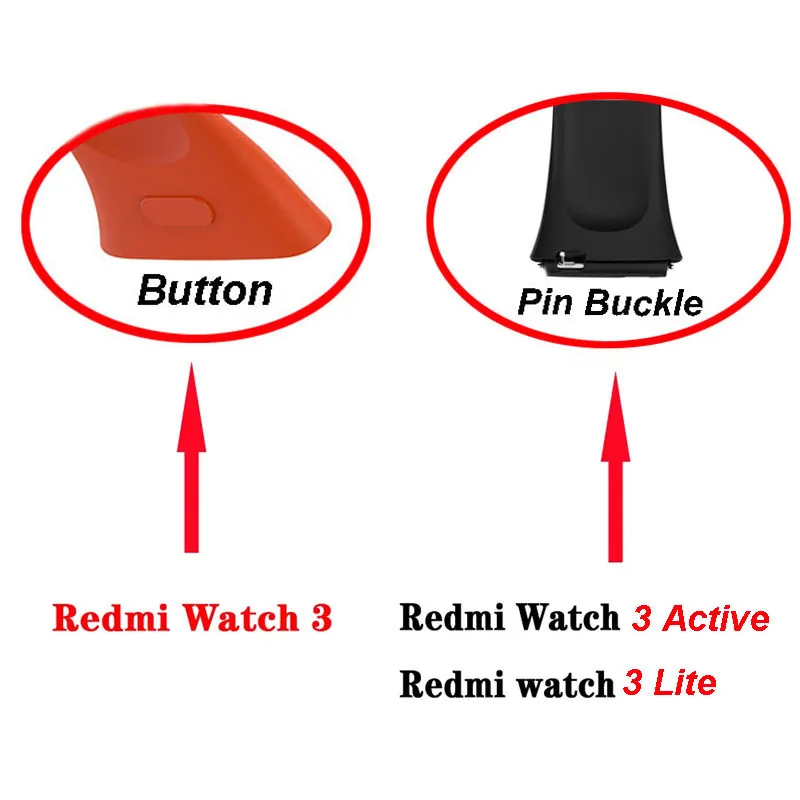 Replacement Silicone Strap For Xiaomi Redmi Watch 3 Watchbands Strap For Redmi Watch 3 Strap Correa Bracelet Accessories