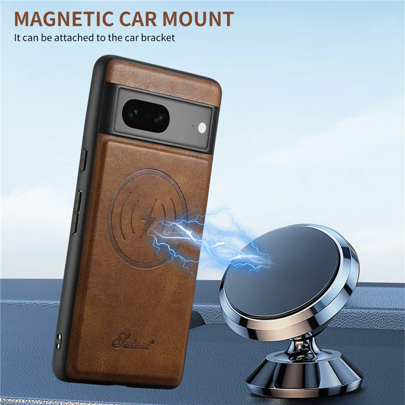 EUCAGR Wallet Phone Case Card Holder PU Leather Magnetic Pocket Cover Case For Google Pixel 11 Pro 9 10 8 7 6 Pro 7A Pixel8Pro