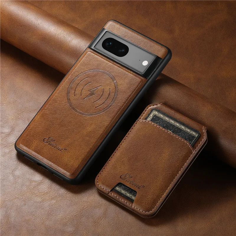 EUCAGR Wallet Phone Case Card Holder PU Leather Magnetic Pocket Cover Case For Google Pixel 11 Pro 9 10 8 7 6 Pro 7A Pixel8Pro