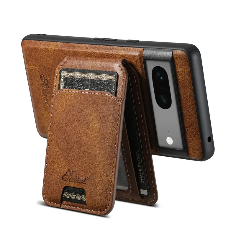 EUCAGR Wallet Phone Case Card Holder PU Leather Magnetic Pocket Cover Case For Google Pixel 11 Pro 9 10 8 7 6 Pro 7A Pixel8Pro