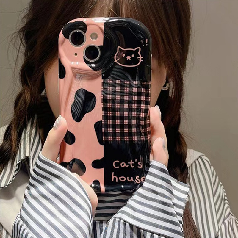 Curly Cat Fundas for Samsung S24 Ultra S23 Plus FE Galaxy A55 A54 A35 A53 A31 A03 A34 A53 A52 A32 A14 A15 A25 A24 A23 A04 Case