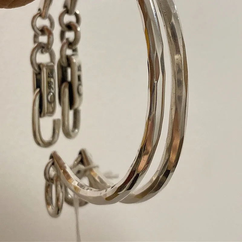 Mewanry Silver Color Lock Knot Bracelet for Women Vintage INS Fashion Simple Personality Party Jewelry Gifts Wholesale