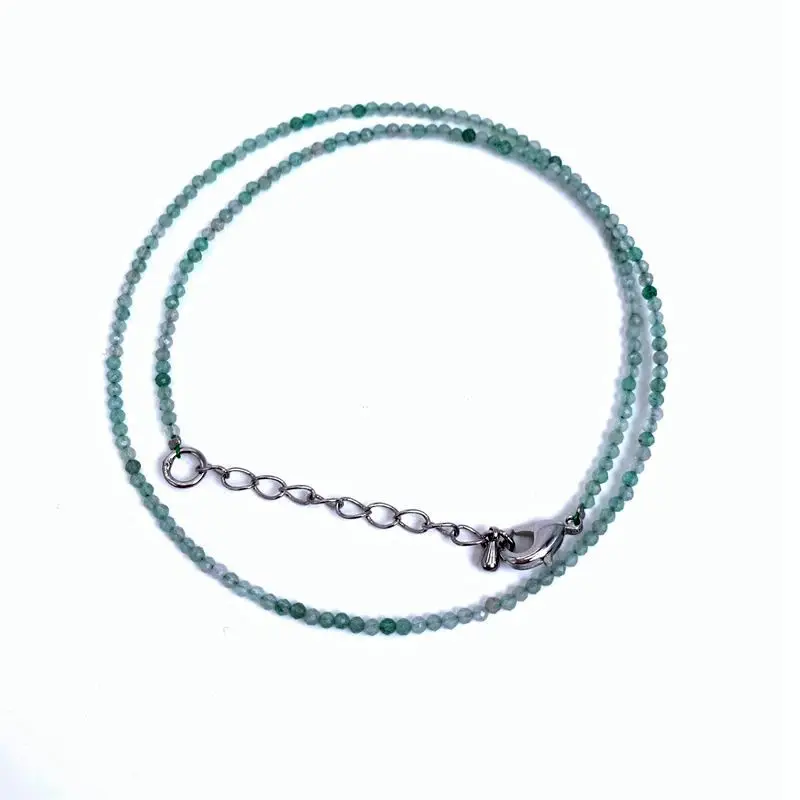 Natural Stone Lapis Lazuli Olivine Tourmaline 2mm Round Section Mini Necklaces Bracelet Are Suitable for Men and Women Gifts