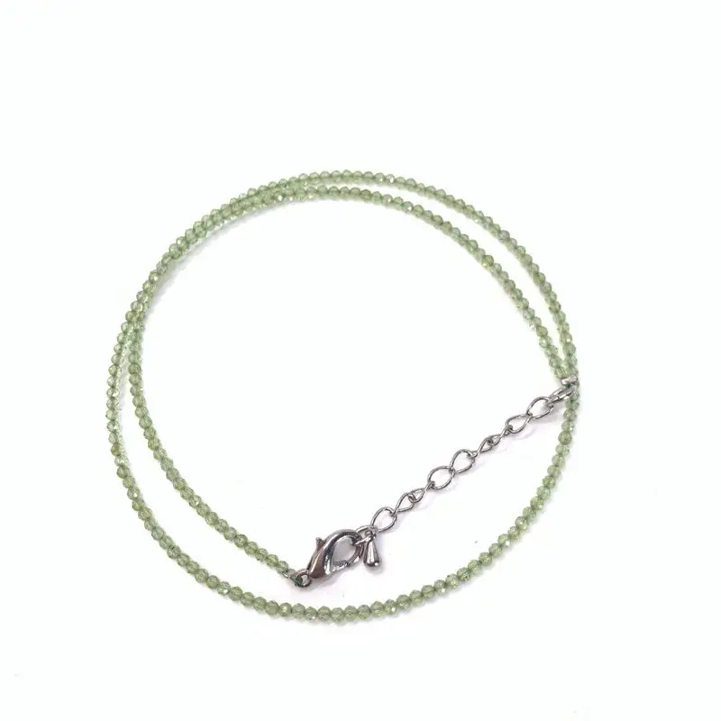 Natural Stone Lapis Lazuli Olivine Tourmaline 2mm Round Section Mini Necklaces Bracelet Are Suitable for Men and Women Gifts