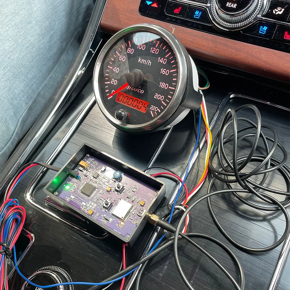 12V/24V Universal 85mm Speedometer 220km/h Speed Gauge Meter With White/Amber Backlight With LCD For Car Truck Boat Motor IP67