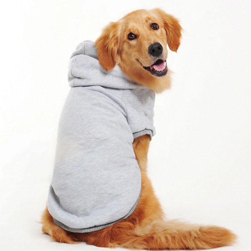 Solid Dog Jacket Coat Hoodies Sweatshirt pet Clothes for Samll Medium Large Dogs Labrador French Bulldog Yorkshire Outfit S-9XL