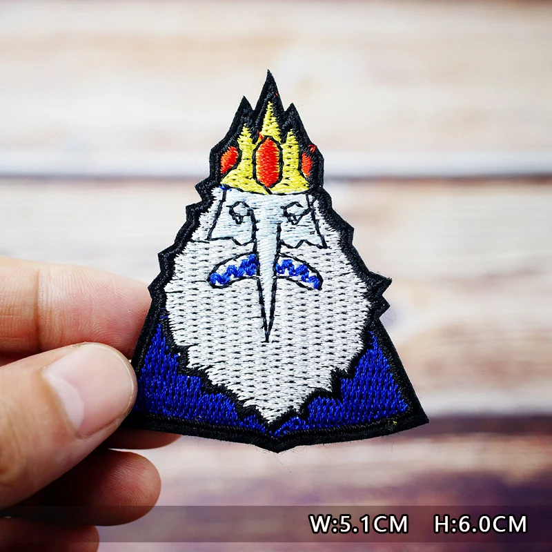 Dinosaur Eye Cat Heart Shoes Patches Embroidery For T-Shirt Iron On Appliques Clothes Jeans Stickers Badges Lightning Hand Beer