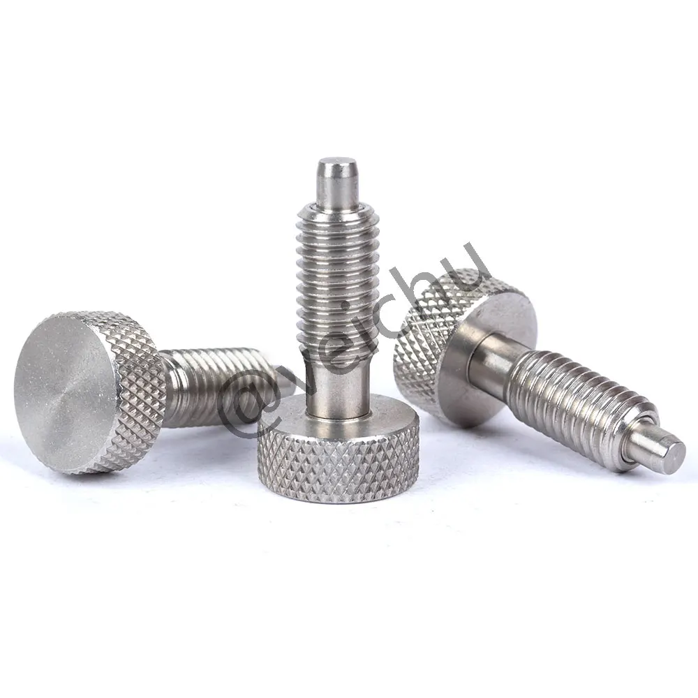 VCN230-BN M6/8/10/12/16 All Stainless Steel Spring Screw Bolts Knurled Knob Index Plungers
