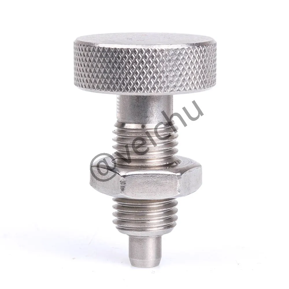 VCN230-BN M6/8/10/12/16 All Stainless Steel Spring Screw Bolts Knurled Knob Index Plungers