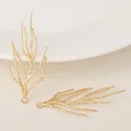 (824)10PCS 4.5x7MM 24K Champagne Gold Color Plated Brass Small Round Star Charms High Quality Diy Jewelry Accessories