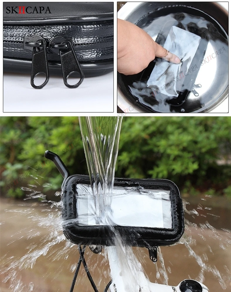Bicycle Motorcycle Phone Holder Waterproof Phone Bag For Samsung Galaxy S20 S21 Ultra M51 S9 Mobile Stand Support Scooter Cover