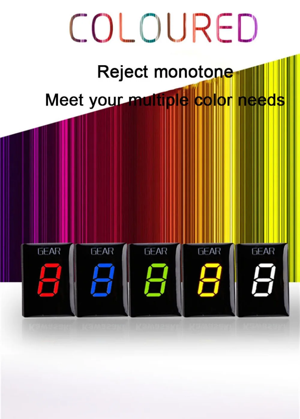 For Kawasaki ZX-6R ZX6R ZX-6RR ZX6RR Z750 Z1000 Z 750 1000 1-6 Speed Motorcycle Accessories Gear Indicator Gear Display Meter