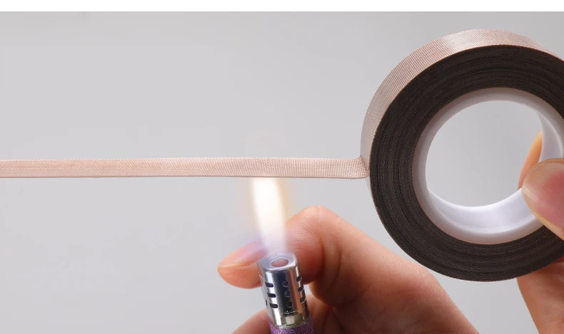 0.18mm 300 Degree High Temperature Resistance Adhesive Tape Cloth Heat Insulation Sealing Machine PTFE Tape