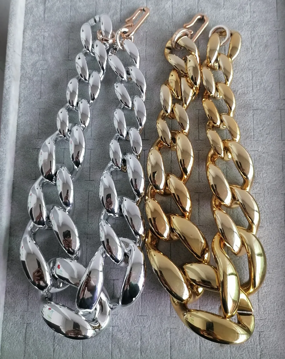FishSheep Transparent Acrylic Chunky Choker Necklace For Women Resin Big Collar Long Pendant Necklaces 2023 Y2k Accessories