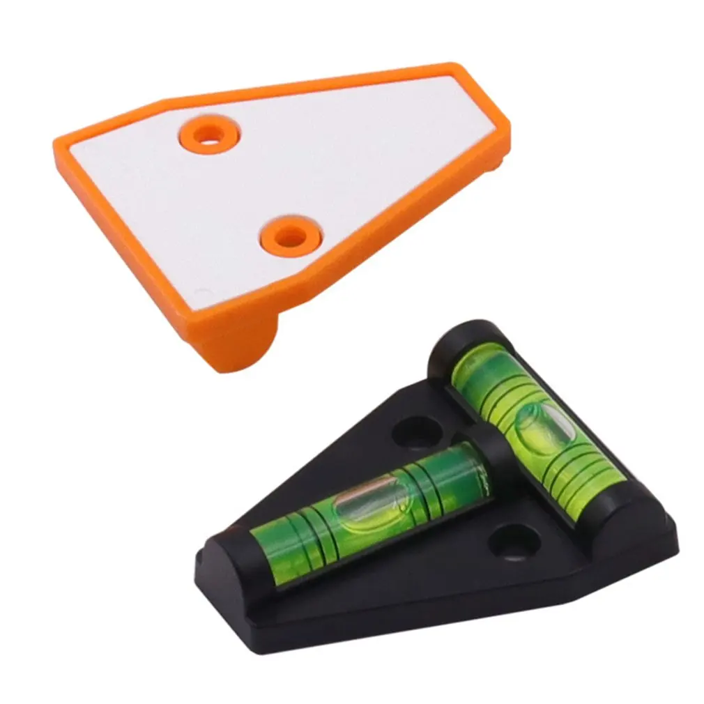 1Pcs Mini T Type Spirit Level Measurement Instrument Triangular Level T-type Spirit Bubble Shell Plastic Measuring Tools