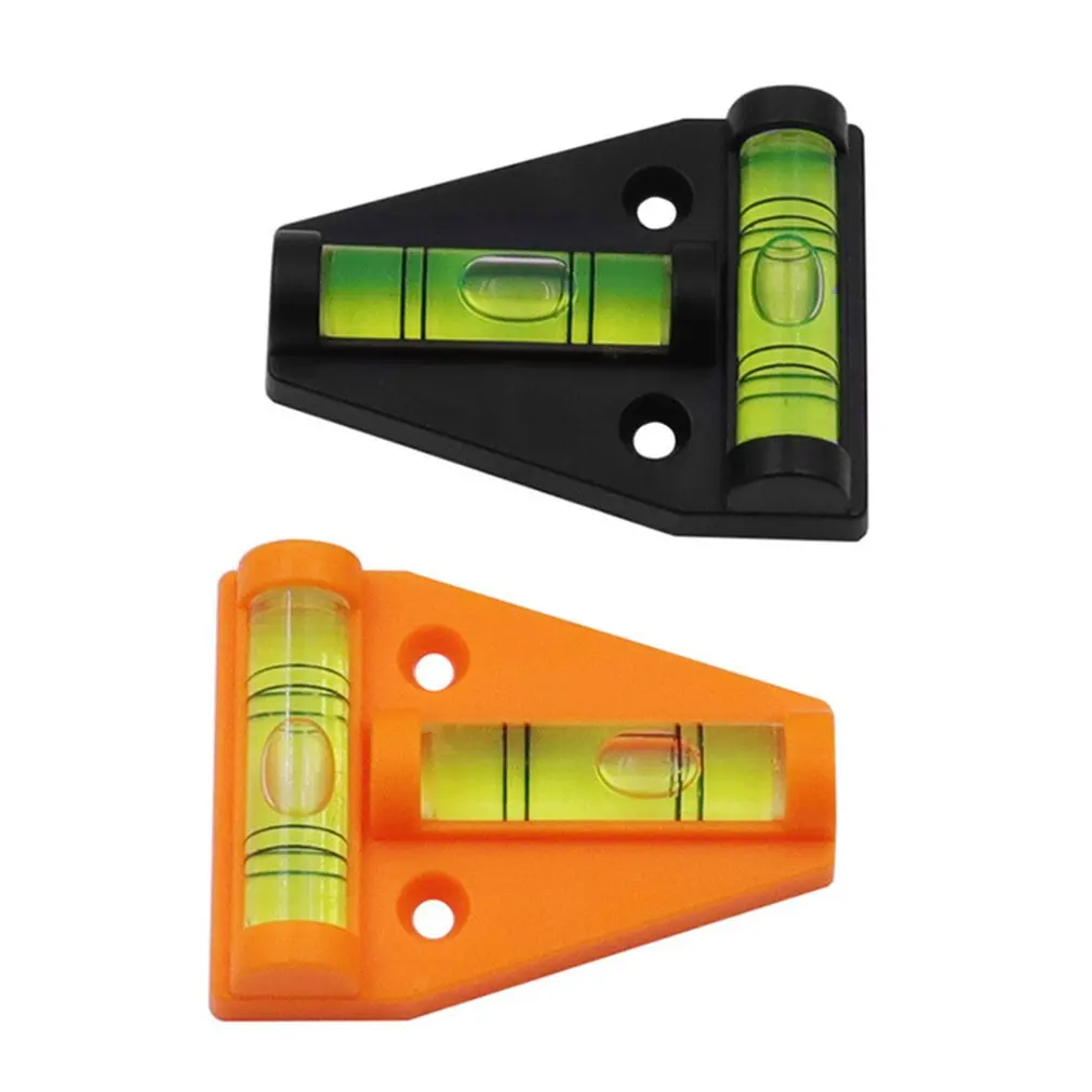1Pcs Mini T Type Spirit Level Measurement Instrument Triangular Level T-type Spirit Bubble Shell Plastic Measuring Tools