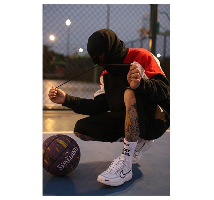 3 Pairs STAY COOL CHILL Letters Hip Hop Harajuku Pink Men's Socks Skateboard Orange Cotton Colorful Letter Long Women Sock