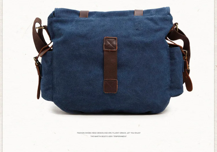 2025 Fashion Vintage Leather Canvas Women's Men's Messenger Bag Cotton Canvas Crossbody Bag Men Shoulder Bag Sling Casual Bag