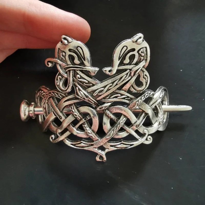 27 Style Viking Hairpin Celtics Knots Crown Vintage Metal Hair Stick Runes Dragons Slide Hair Clip Women Hair Jewelry Accessorie