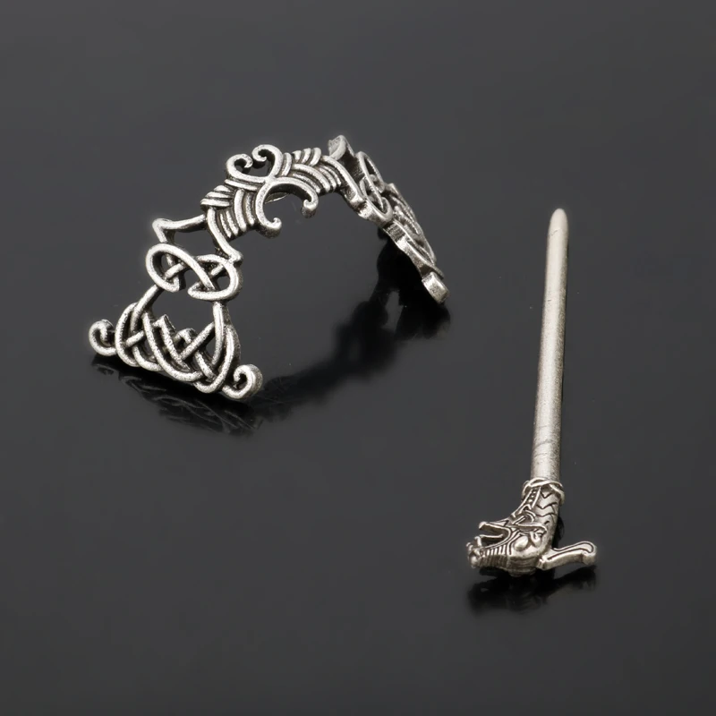 27 Style Viking Hairpin Celtics Knots Crown Vintage Metal Hair Stick Runes Dragons Slide Hair Clip Women Hair Jewelry Accessorie